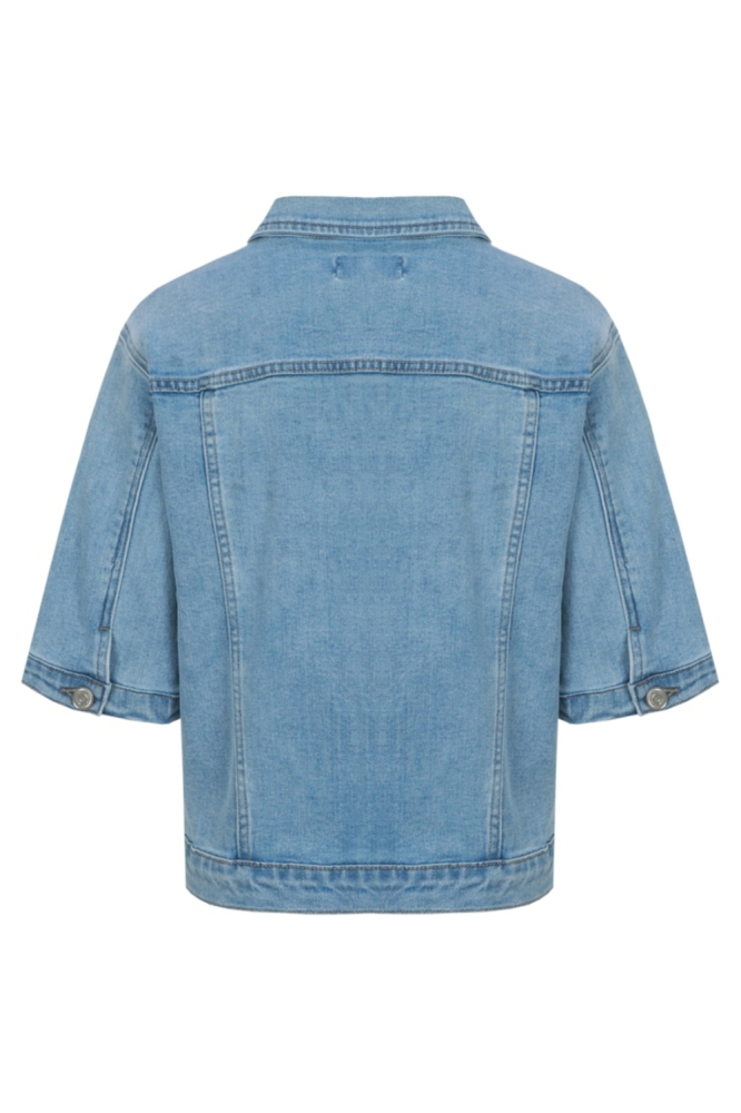 C&S The Label blauwe dames jas | Achteraanzicht