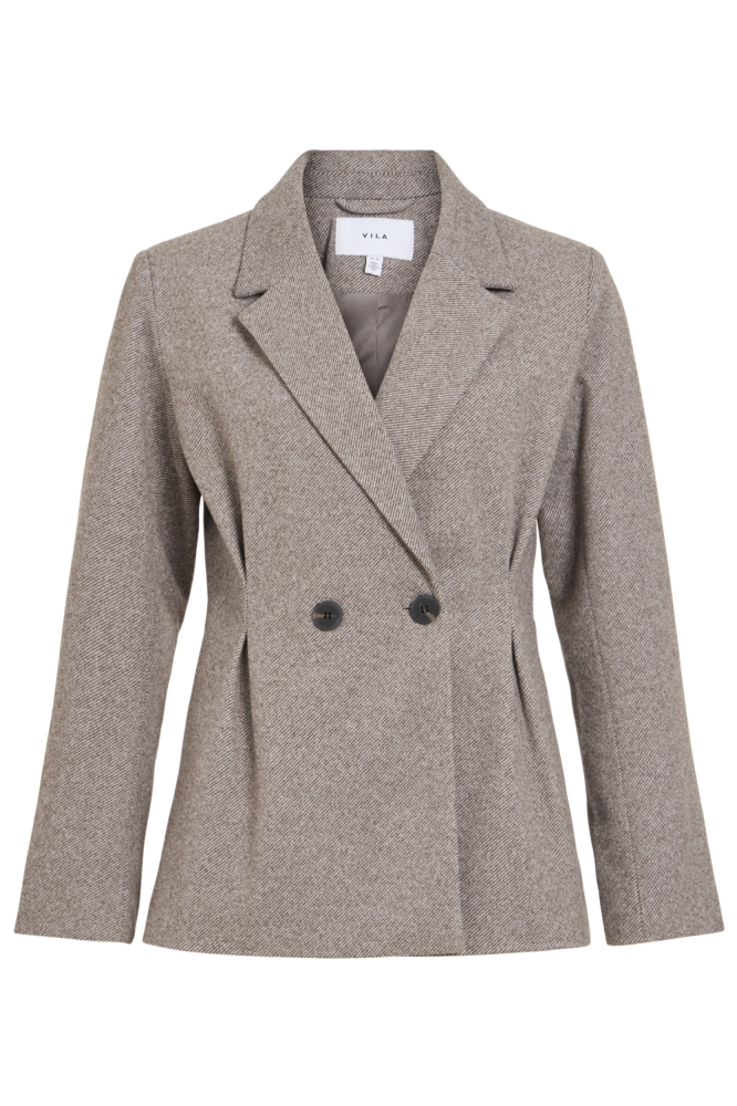 Vila bruine dames blazer | Vooraanzicht