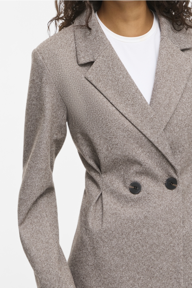 Vila bruine dames blazer | Close up