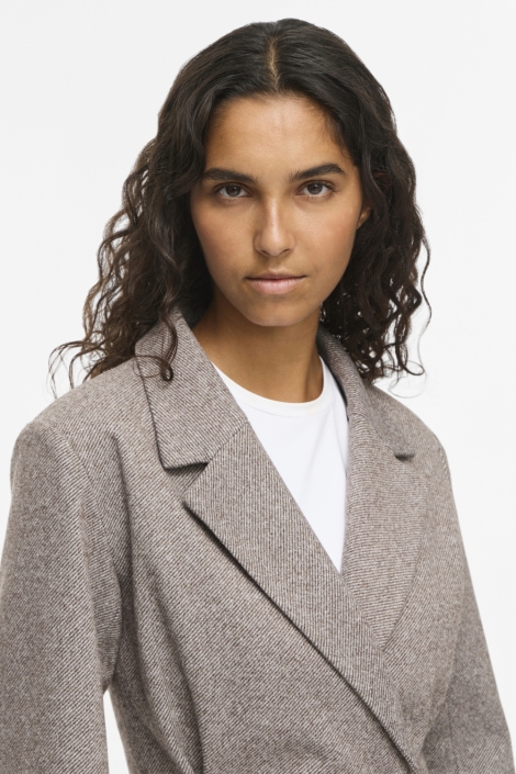 Vila bruine dames blazer | Close up