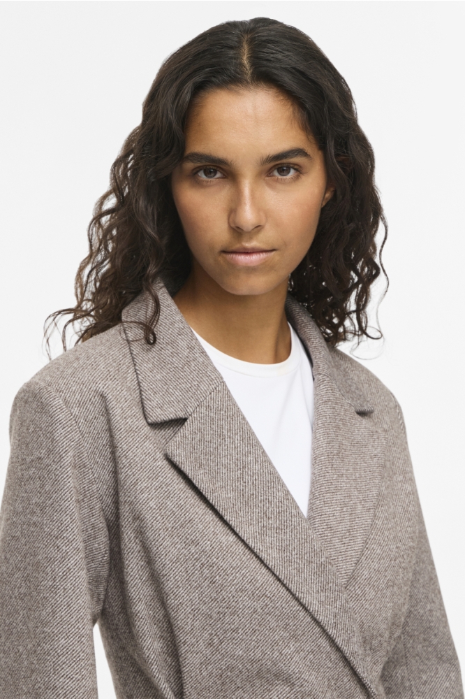 Vila bruine dames blazer | Close up