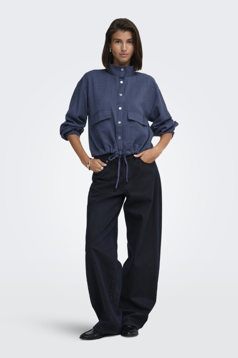 Jacqueline de Yong blauwe dames jas | Model
