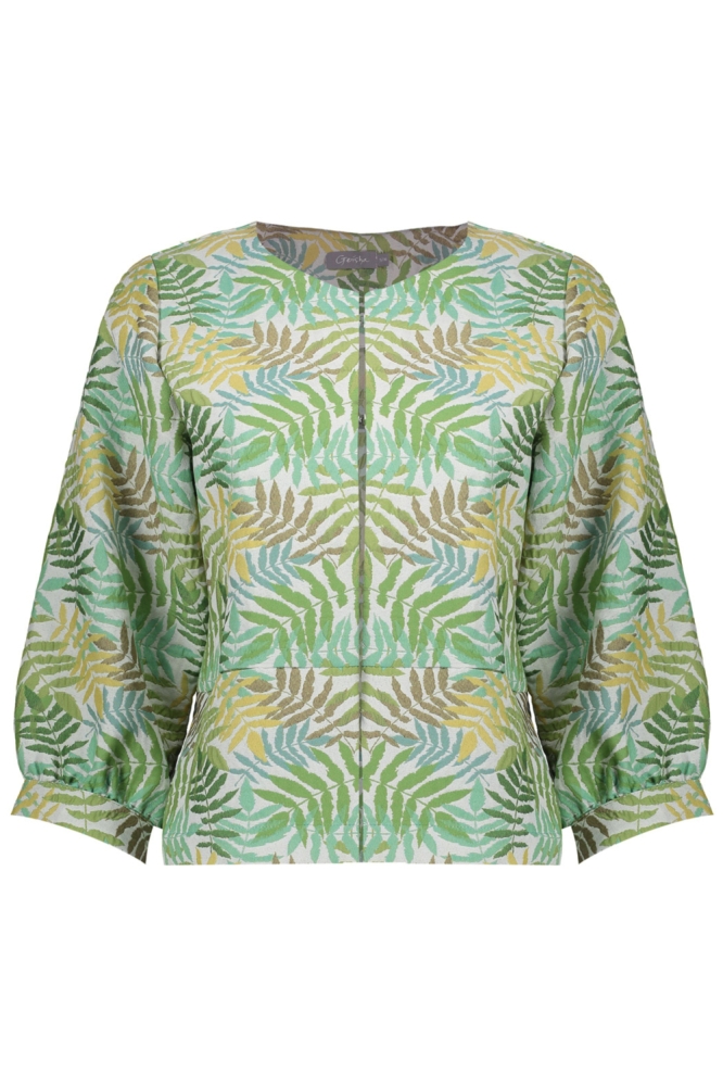 Geisha groene dames vest | Vooraanzicht