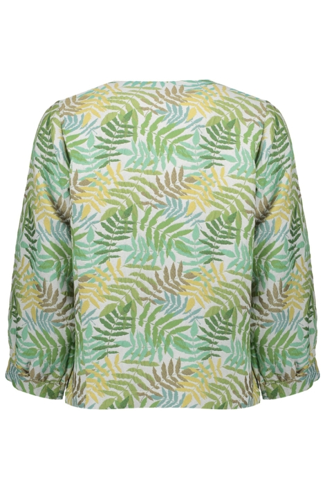 Geisha groene dames vest | Achteraanzicht