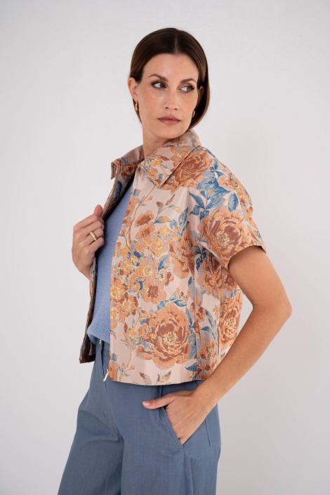 Maicazz multi color dames vest | Model zijaanzicht