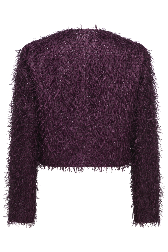 Only bordeaux dames vest | Achteraanzicht
