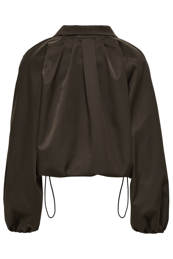 Only bruine dames jas | Achteraanzicht