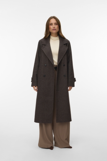Vero Moda vmeva long coat noos Bruin