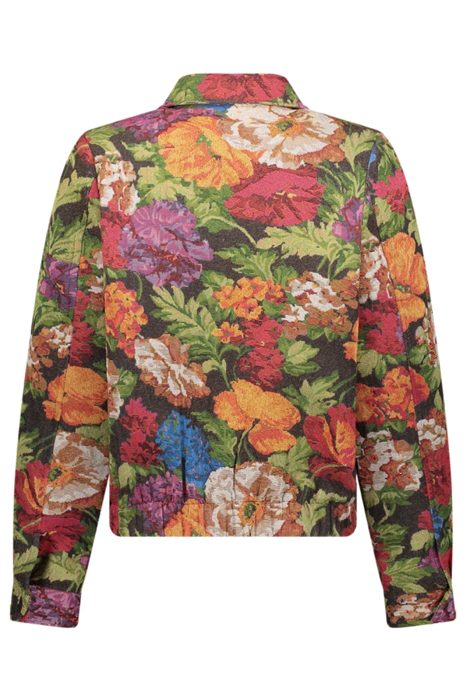 Geisha multi color dames jas | Achteraanzicht