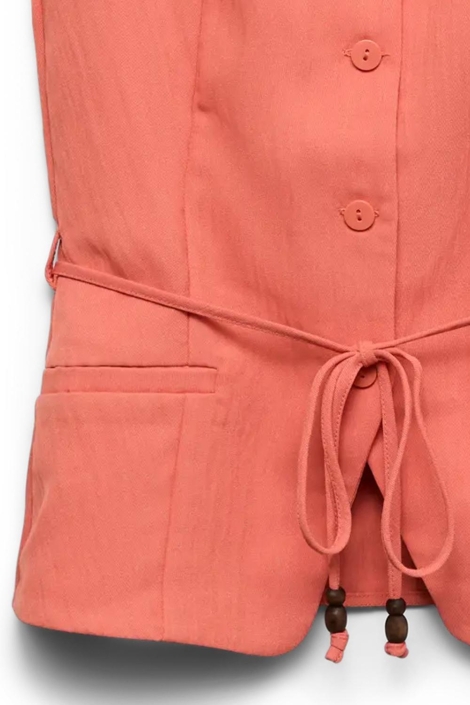 Vero Moda oranje dames top | Close up