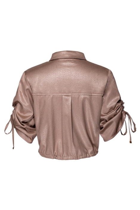Kimara beige dames jas | Achteraanzicht