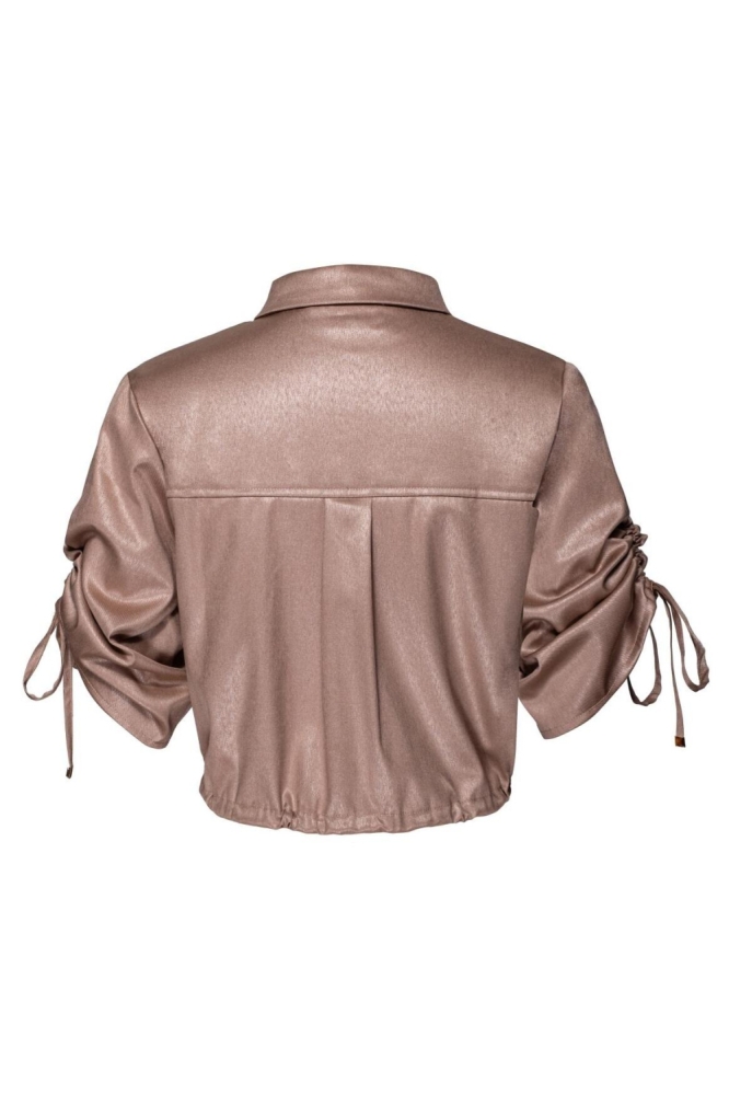 Kimara beige dames jas | Achteraanzicht