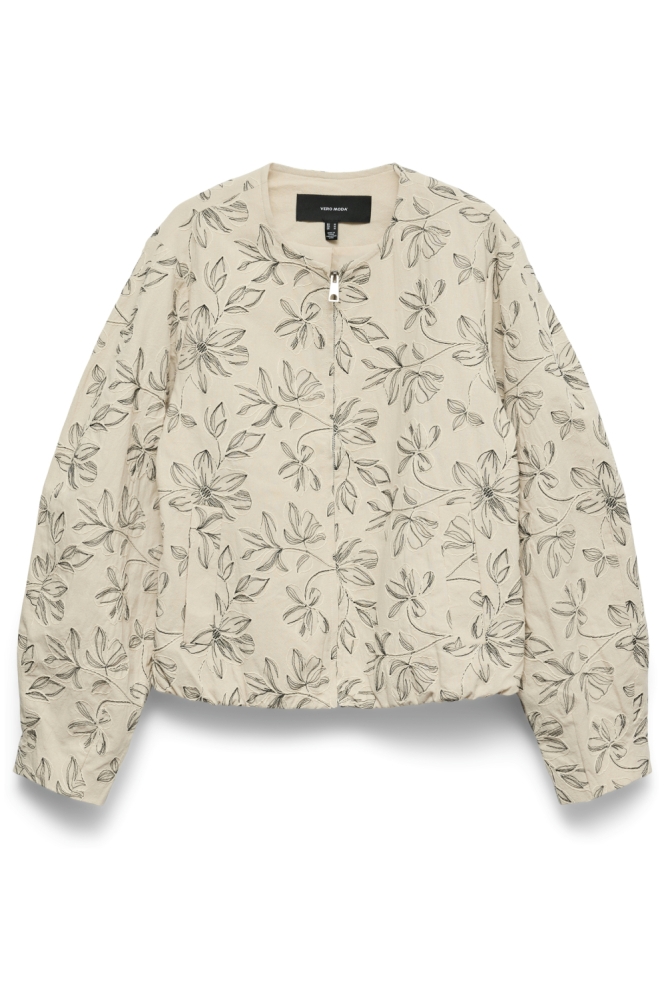 Vero Moda ecru dames jas | Vooraanzicht
