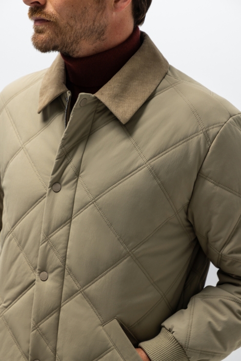 State of Art taupe heren jas | Kleurstaal