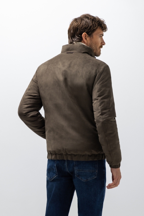 State of Art bruine heren jas | Model achteraanzicht
