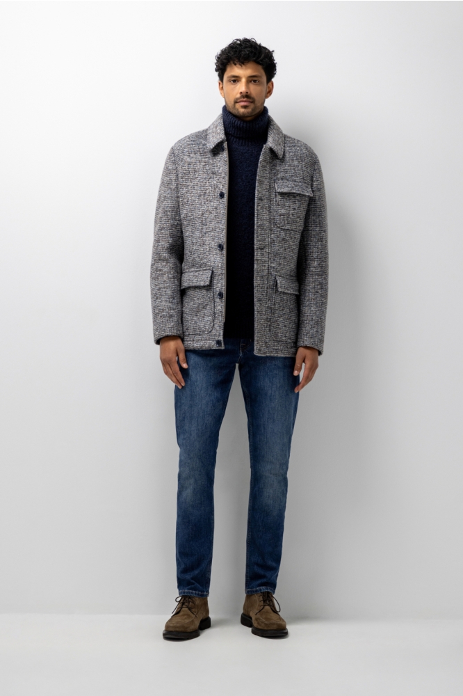 State of Art grijze heren jas | Model