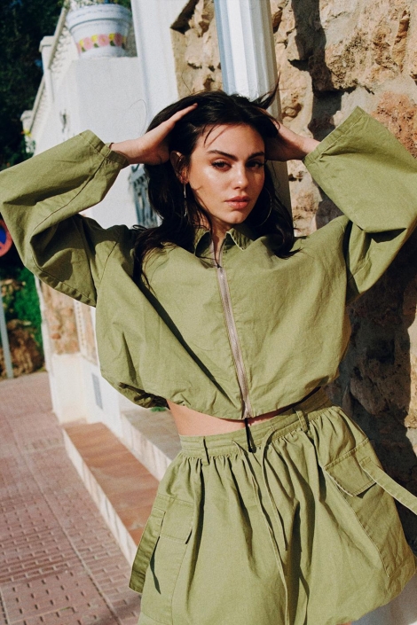 Refined Department groene dames jas | Sfeerbeeld, In situatie