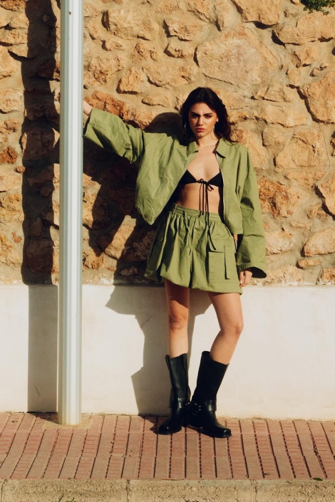 Refined Department groene dames jas | Sfeerbeeld, In situatie