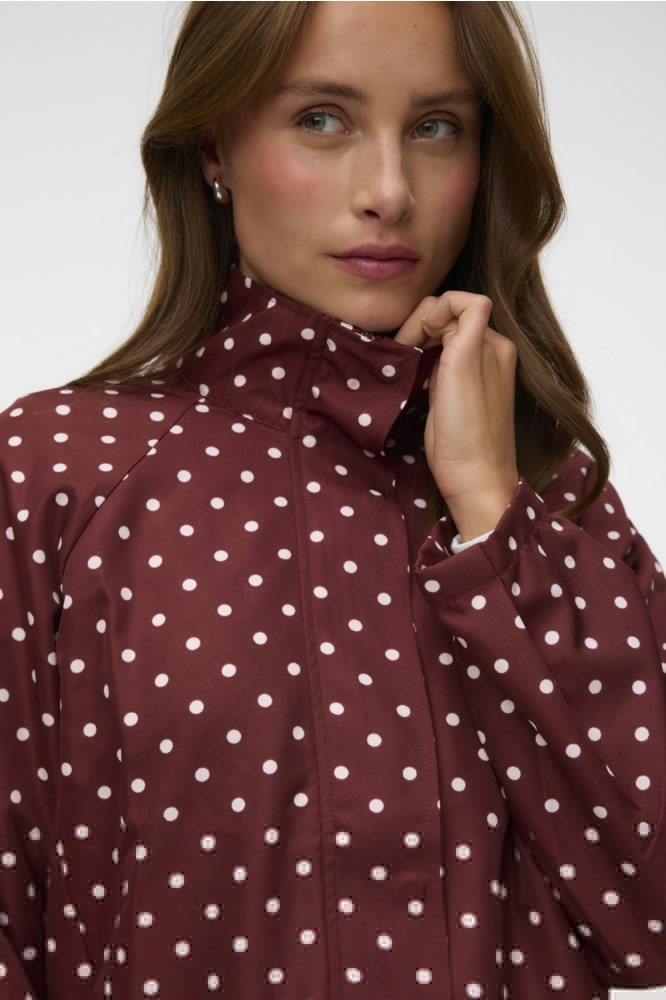 Vero Moda bordeaux dames jas | Close up