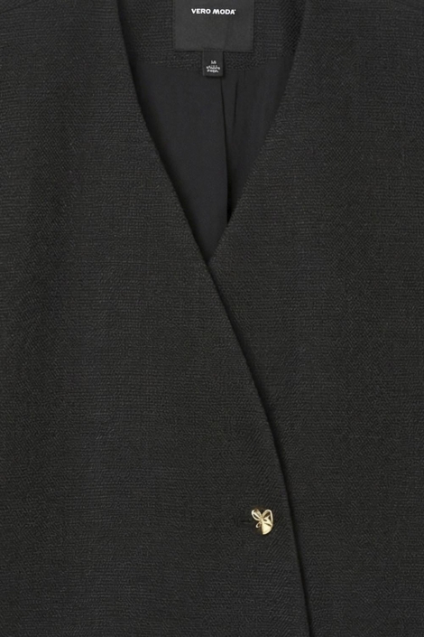 Vero Moda zwarte dames gilet | Close up
