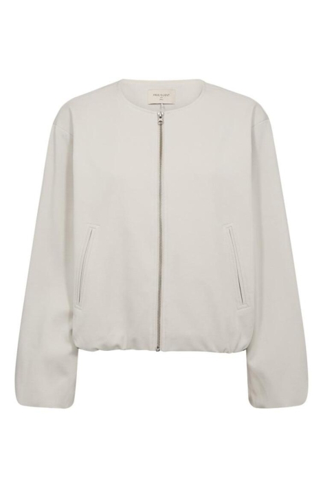Freequent beige dames jas | Vooraanzicht