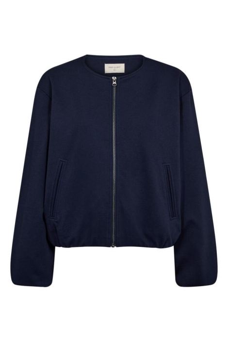 Freequent blauwe dames jas | Vooraanzicht