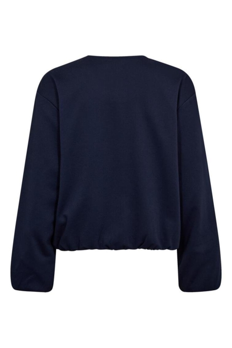 Freequent blauwe dames jas | Achteraanzicht