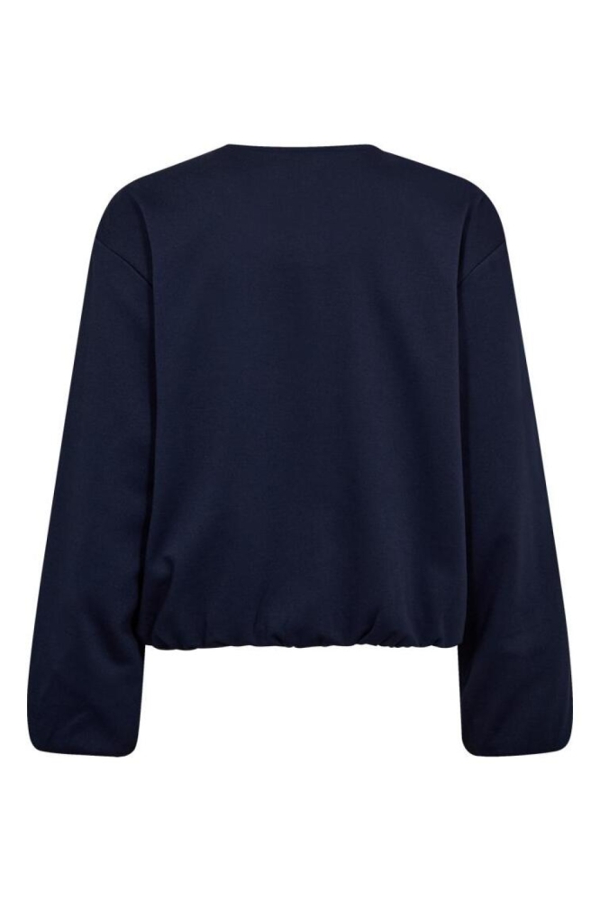 Freequent blauwe dames jas | Achteraanzicht