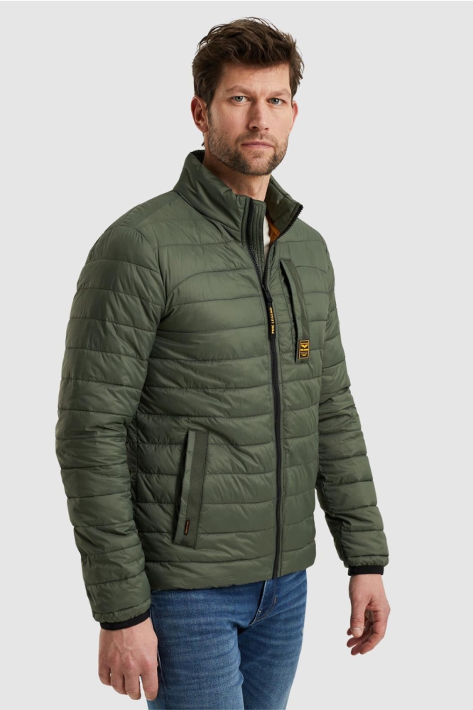 PME legend groene heren jas | Model vooraanzicht