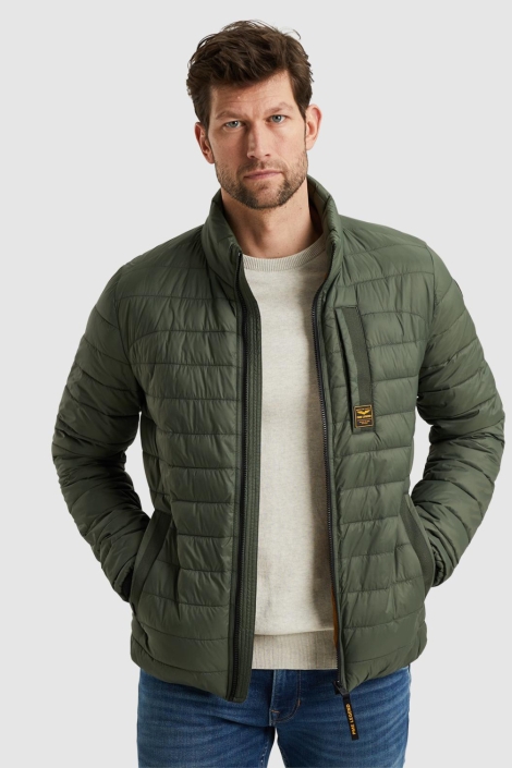PME legend groene heren jas | Model vooraanzicht