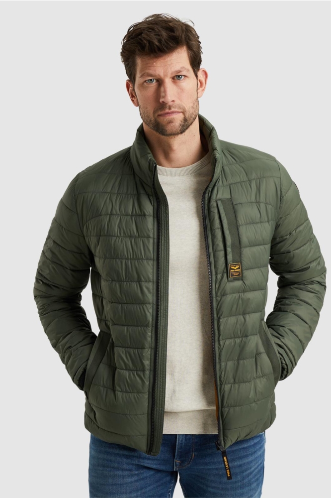 PME legend groene heren jas | Model vooraanzicht