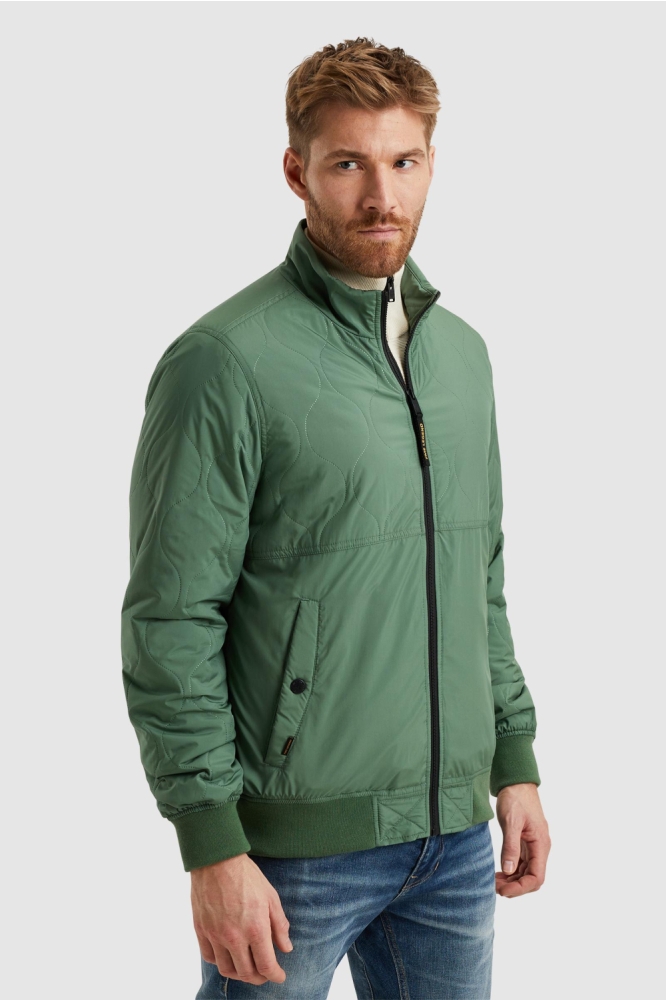 PME legend groene heren jas | Model vooraanzicht