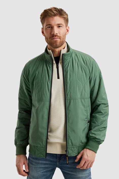 PME legend groene heren jas | Model vooraanzicht