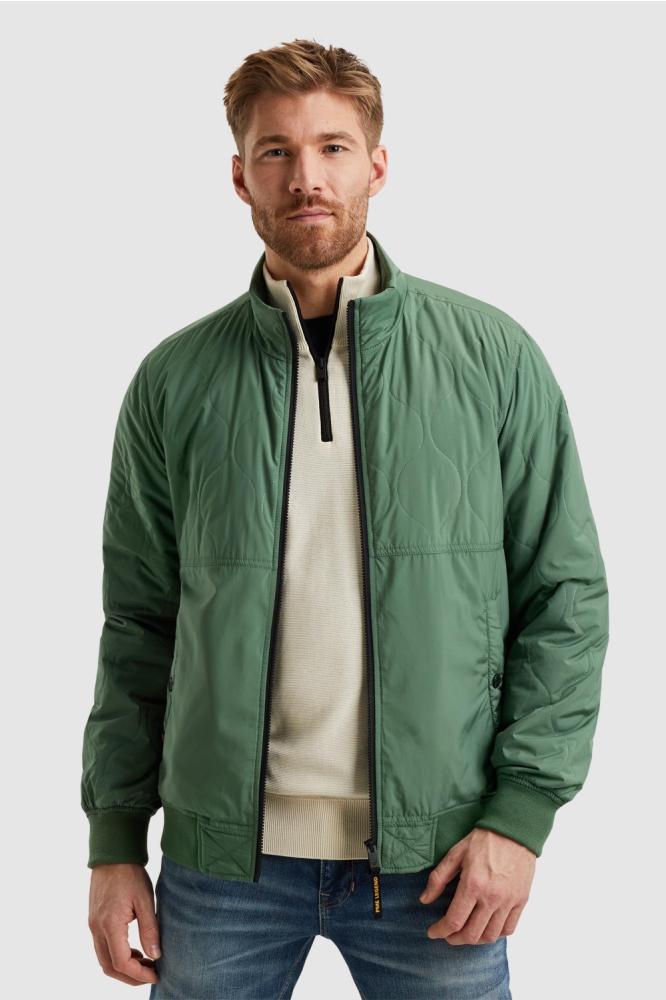 PME legend groene heren jas | Model vooraanzicht