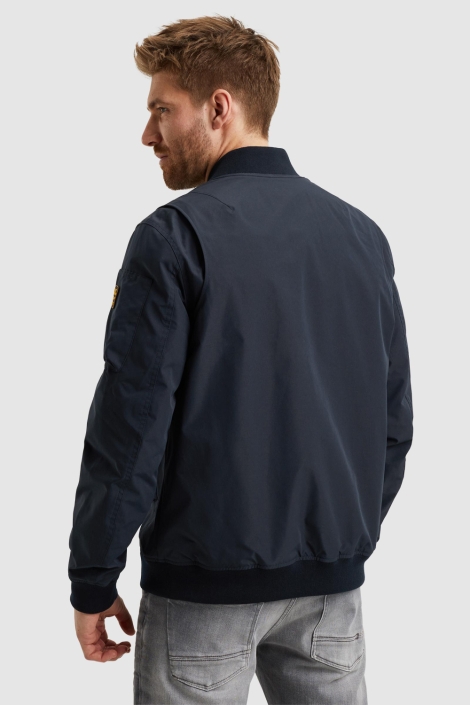 PME legend blauwe heren jas | Model achteraanzicht