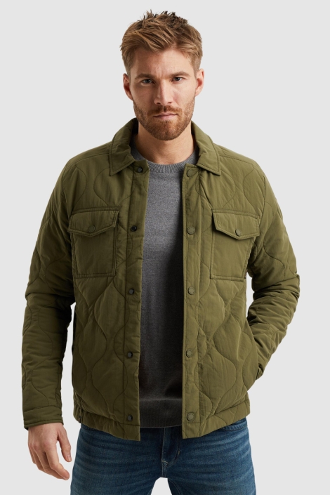PME legend groene heren jas | Model vooraanzicht