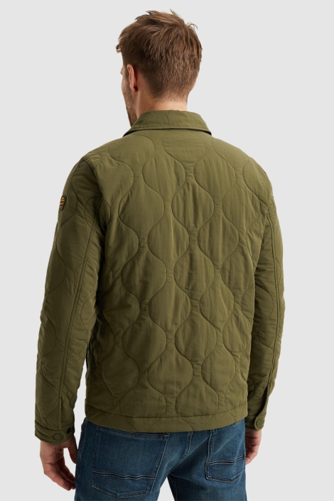 PME legend groene heren jas | Model achteraanzicht
