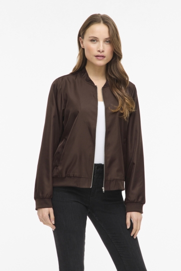 Vila vipapaya l/s bomber jacket - noos Bruin