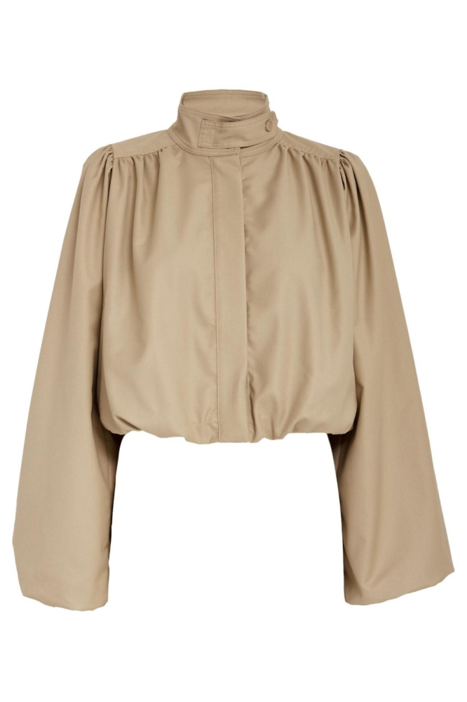 Minus beige dames jas | Vooraanzicht