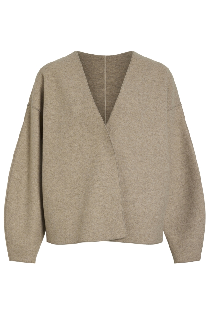 Vila beige dames jas | Vooraanzicht