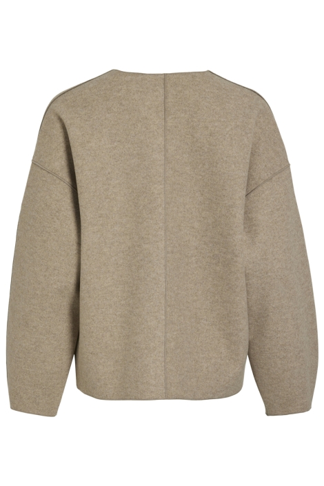 Vila beige dames jas | Achteraanzicht