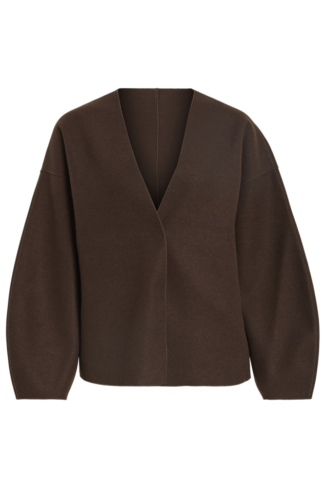 Vila bruine dames jas | Vooraanzicht