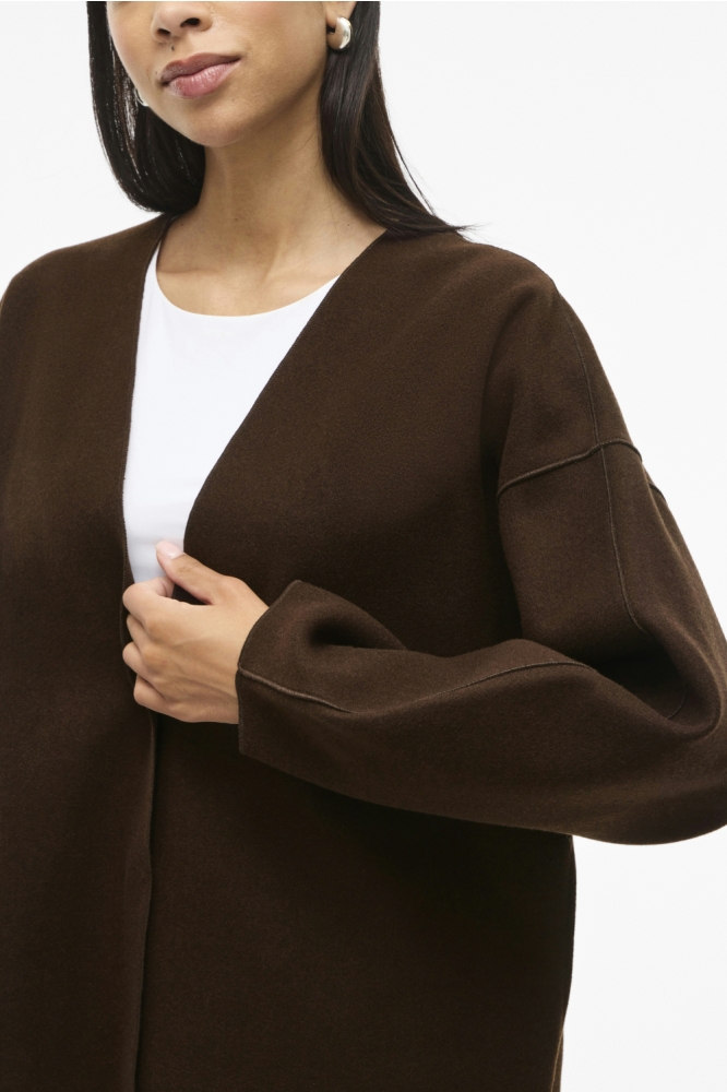 Vila bruine dames jas | Close up