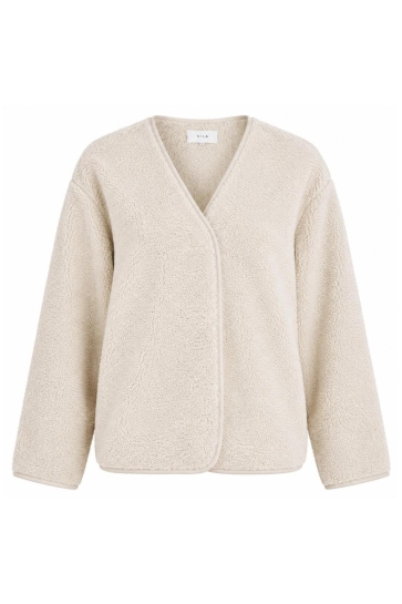 Vila Jas VIADA LOOSE L/S TEDDY JACKET 14116337 BIRCH