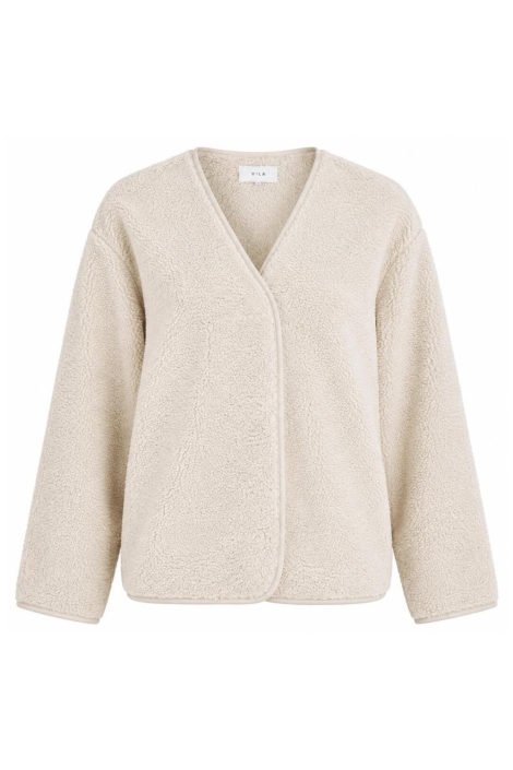 Vila beige dames jas | Vooraanzicht