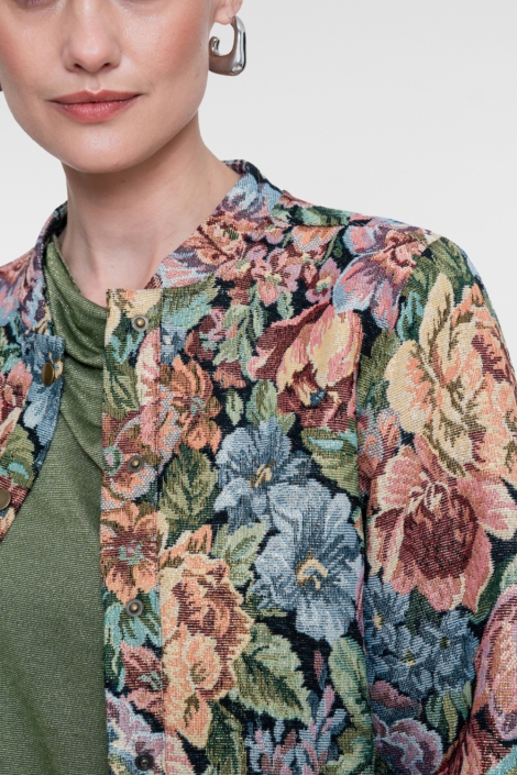 Geisha multi color dames jas | Kleurstaal