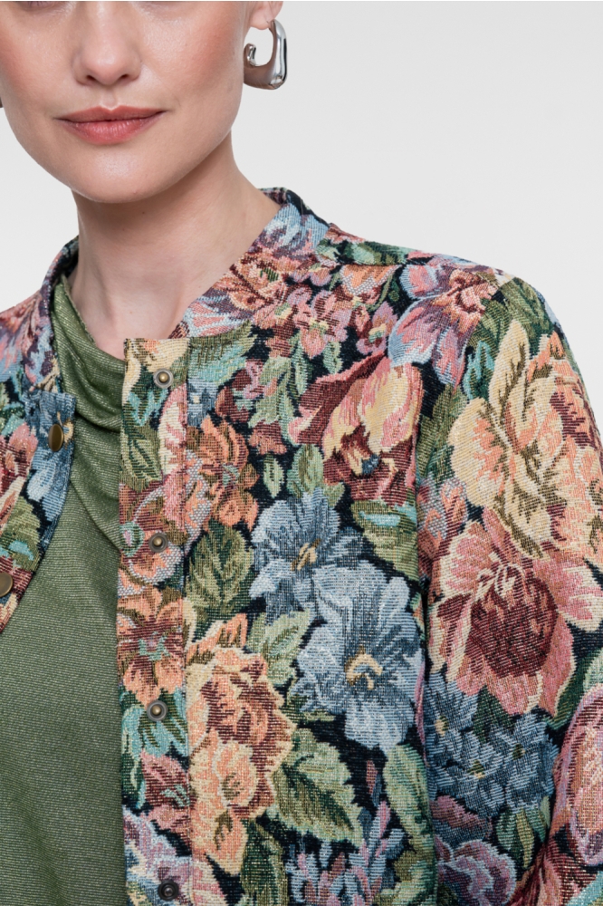 Geisha multi color dames jas | Kleurstaal