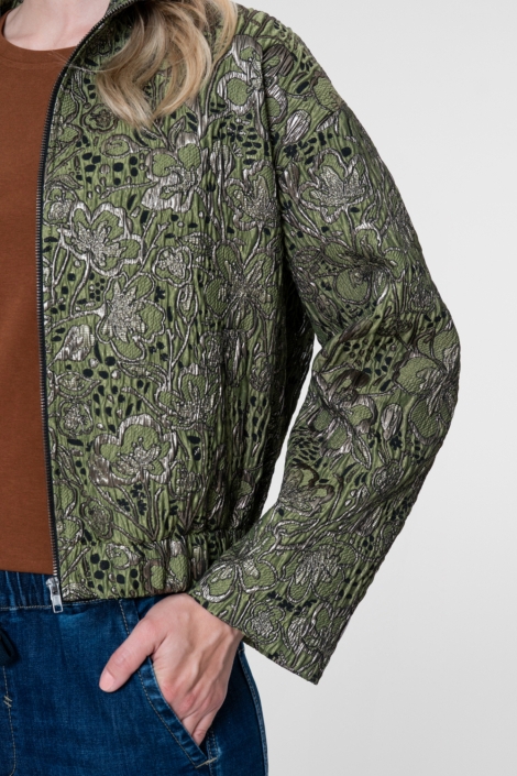 Geisha groene dames jas | Kleurstaal