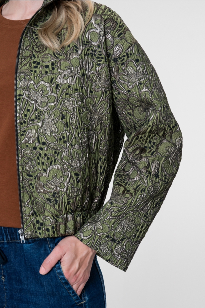 Geisha groene dames jas | Kleurstaal