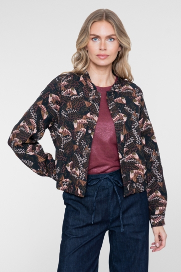Geisha Jas JAS MET PATROON 65604 20 BLACK/CORAL
